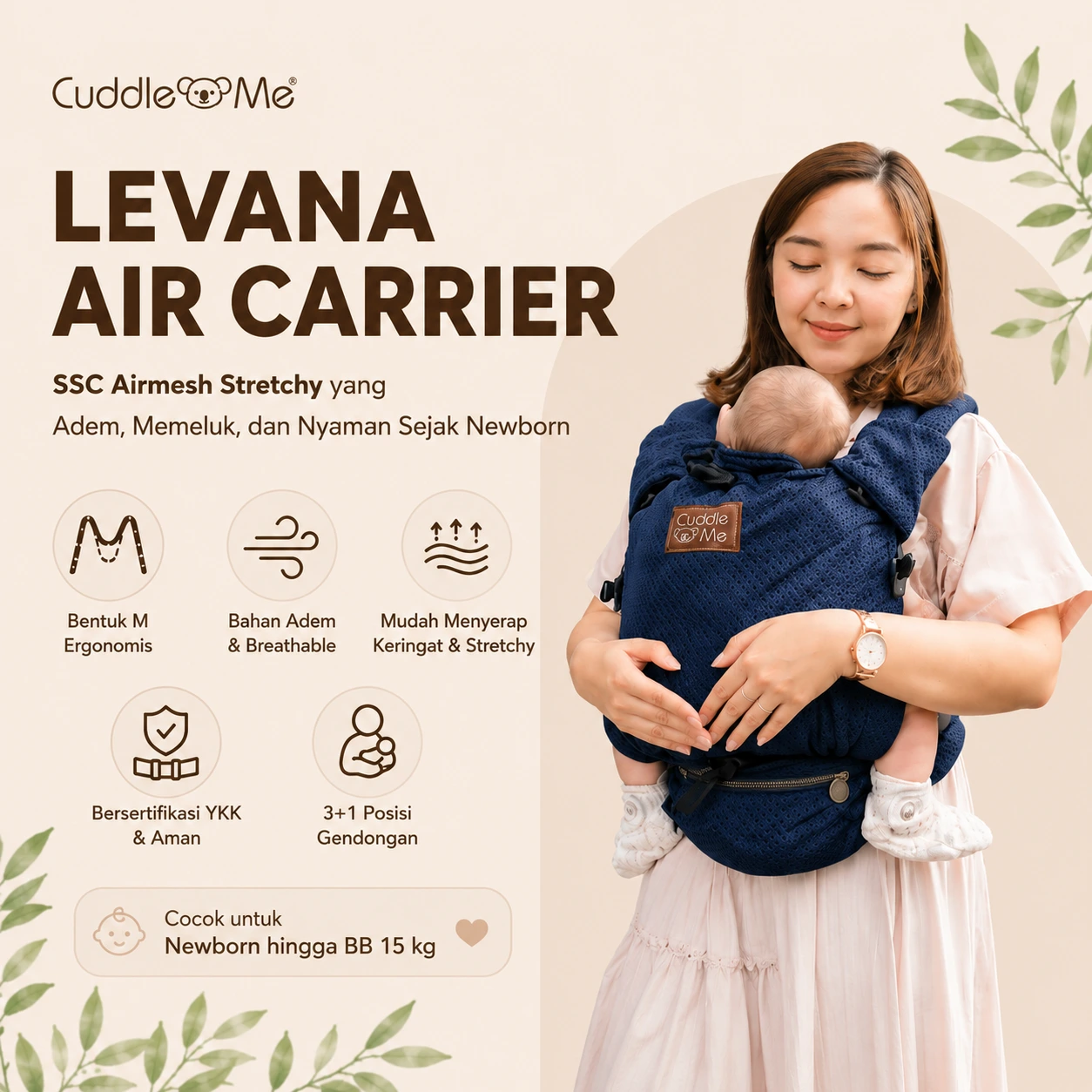 Cover Produk CuddleMe Levana Air Carrier