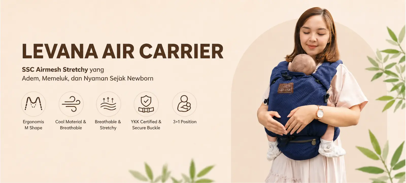 Cover Produk CuddleMe Levana Air Carrier