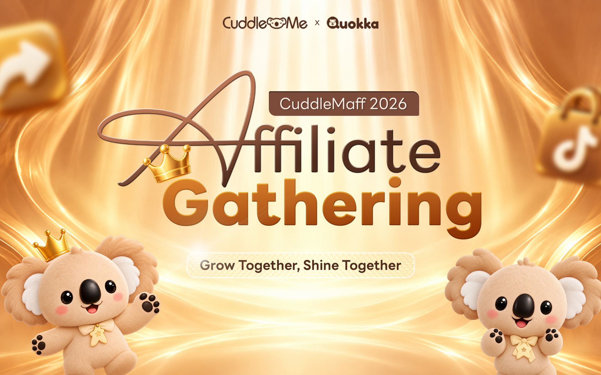 Banner CuddleMaff — Grow Together, Shine Together