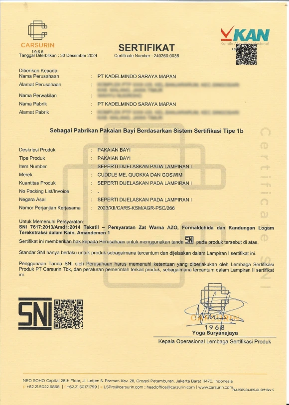 CuddleMe SNI 2025