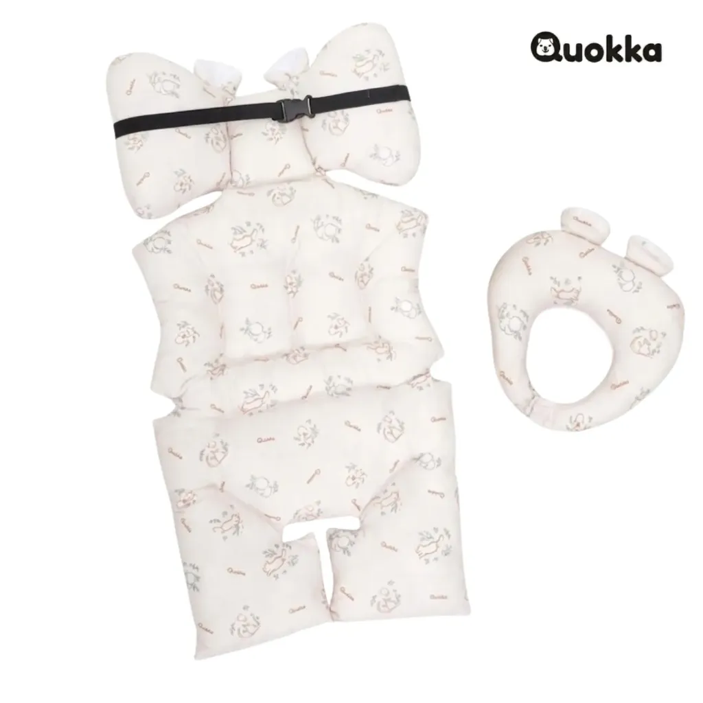[MFG450001] QUOKKA STANDARD STROLLER PAD AND DOT PILLOW