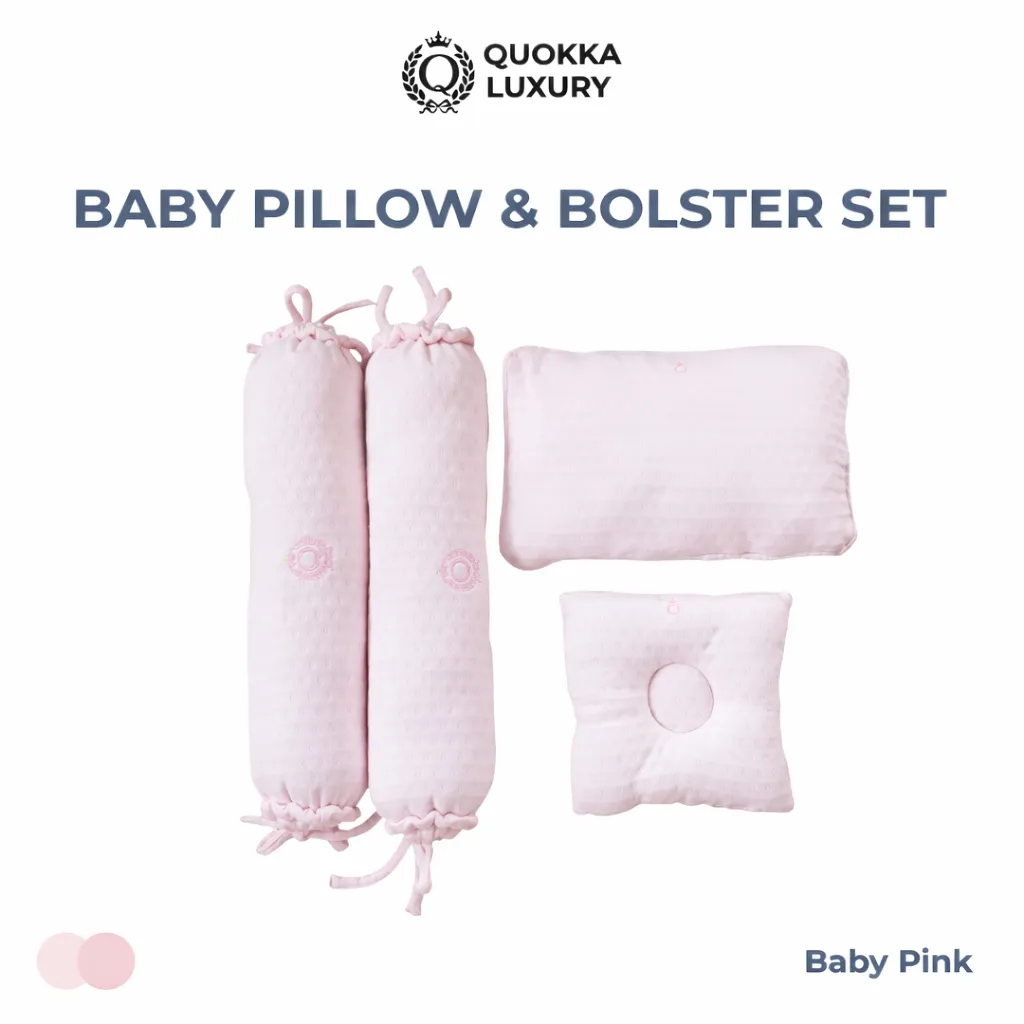 QUOKKA LUXURY BABY PILLOW & BOLSTER SET