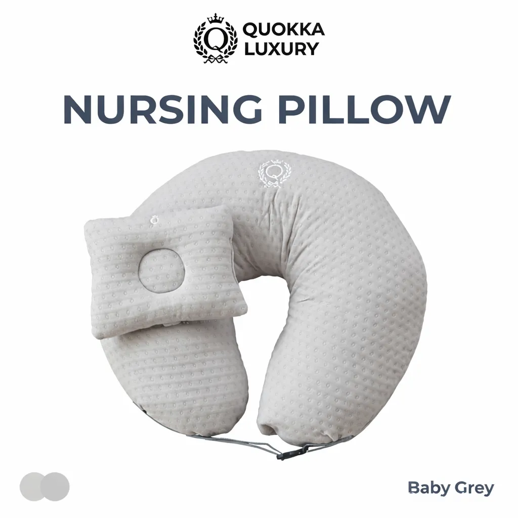 [MFG570020] QUOKKA LUXURY NURSING PILLOW & ARM PILLOW (Baby Grey)