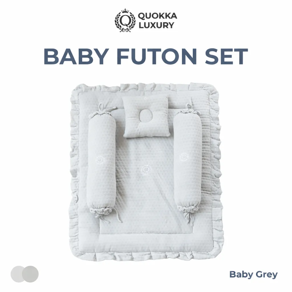 [MFG570028] QUOKKA LUXURY BABY FUTON SET (Baby Grey)