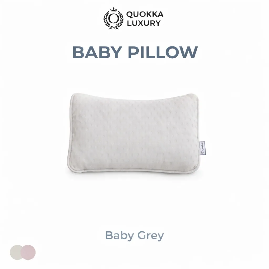 [MFG570031] QUOKKA LUXURY BABY PILLOW (Baby Grey)