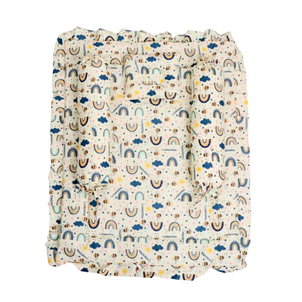 [MFG610005] NURSERY BABY FUTON (Rainbow Bee Cream)
