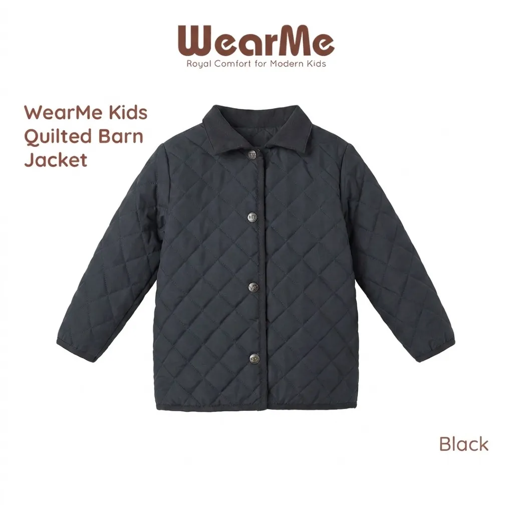 [MFG770001] Wearme Kids Quilted Barn Jacket (Black, S)