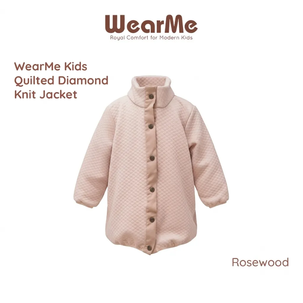 Wearme Kids Quilted Diamond Knit Jacket