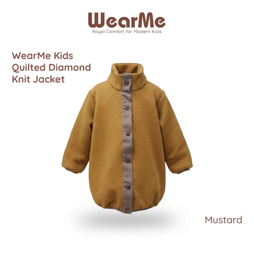 Wearme Kids Quilted Diamond Knit Jacket