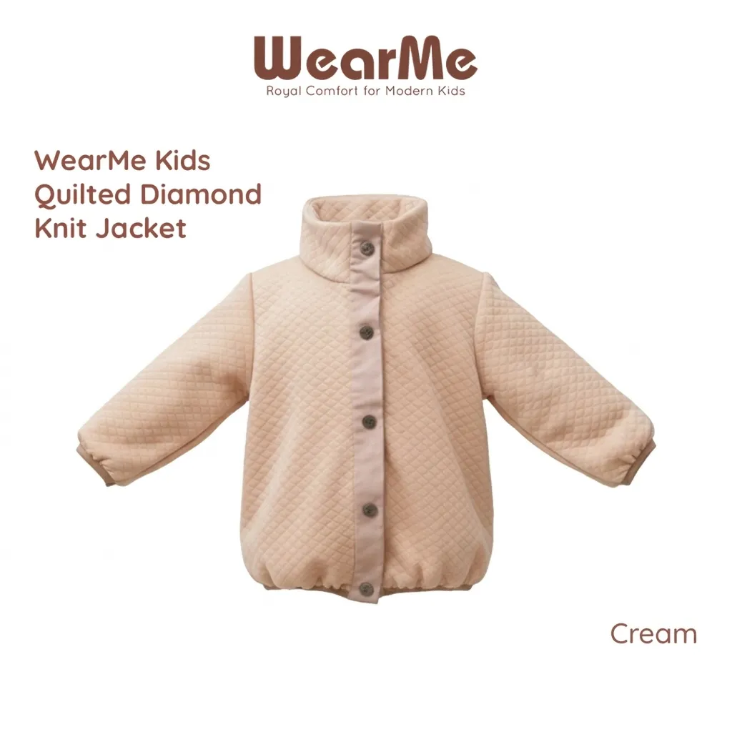 Wearme Kids Quilted Diamond Knit Jacket