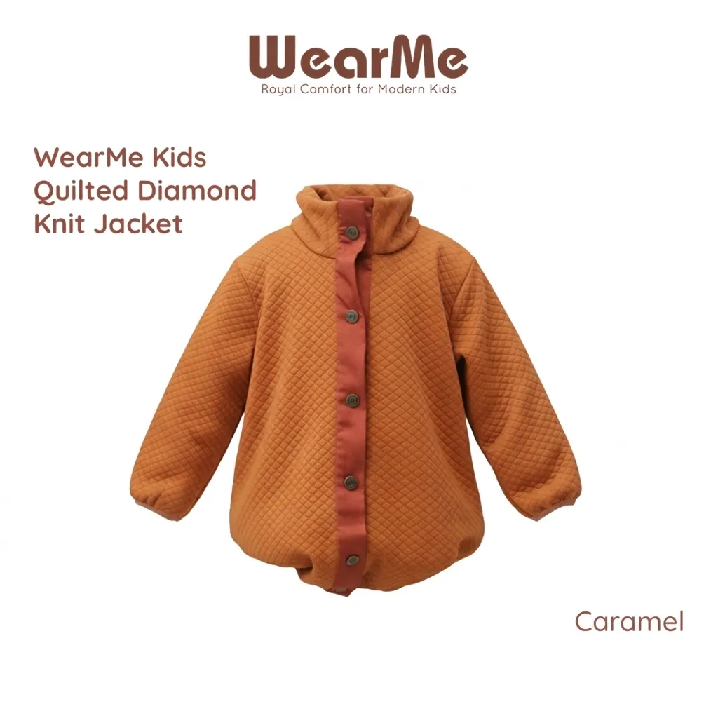 Wearme Kids Quilted Diamond Knit Jacket
